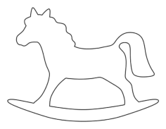 Rocking Horse Kids Coloring Pages Pdf, Free Vectors File